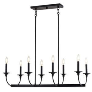 Durham 36” W 8 Light Linear Chandelier