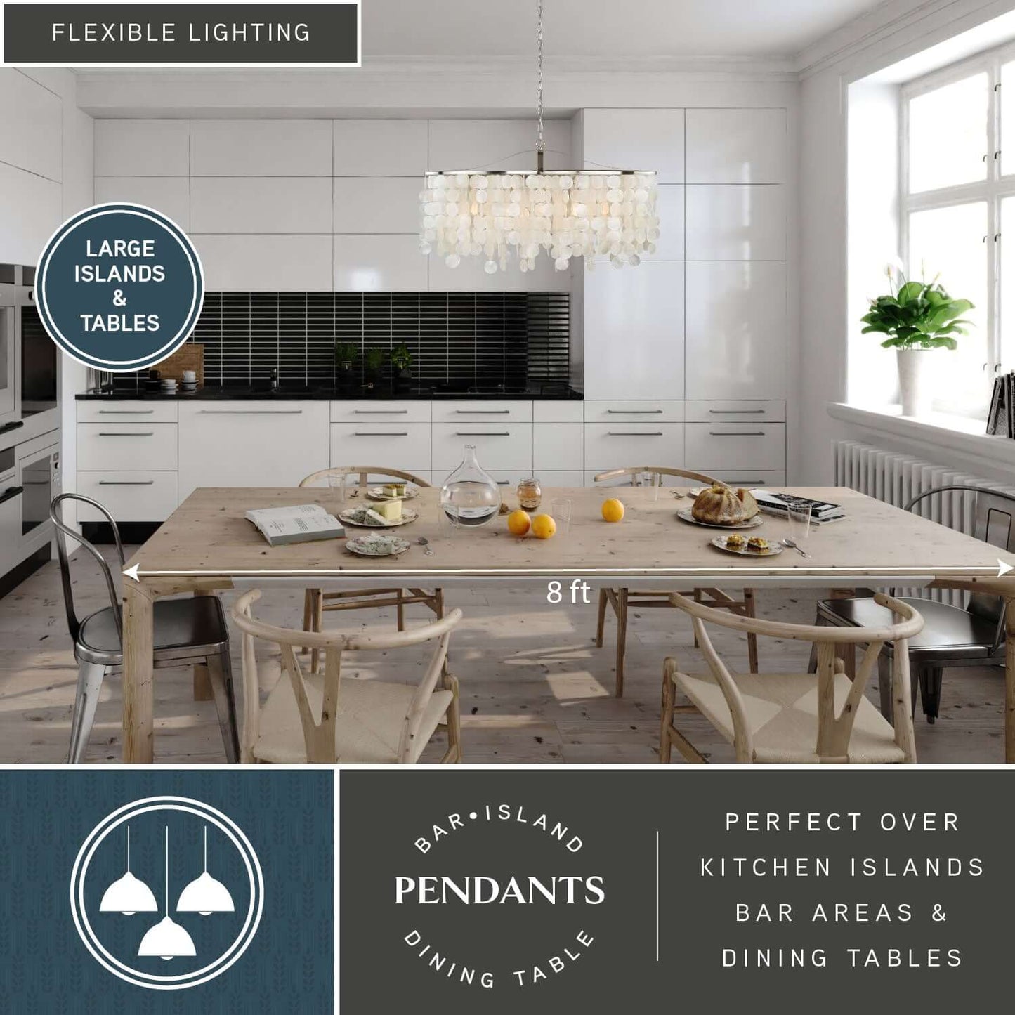Elsa 5L Linear Chandelier