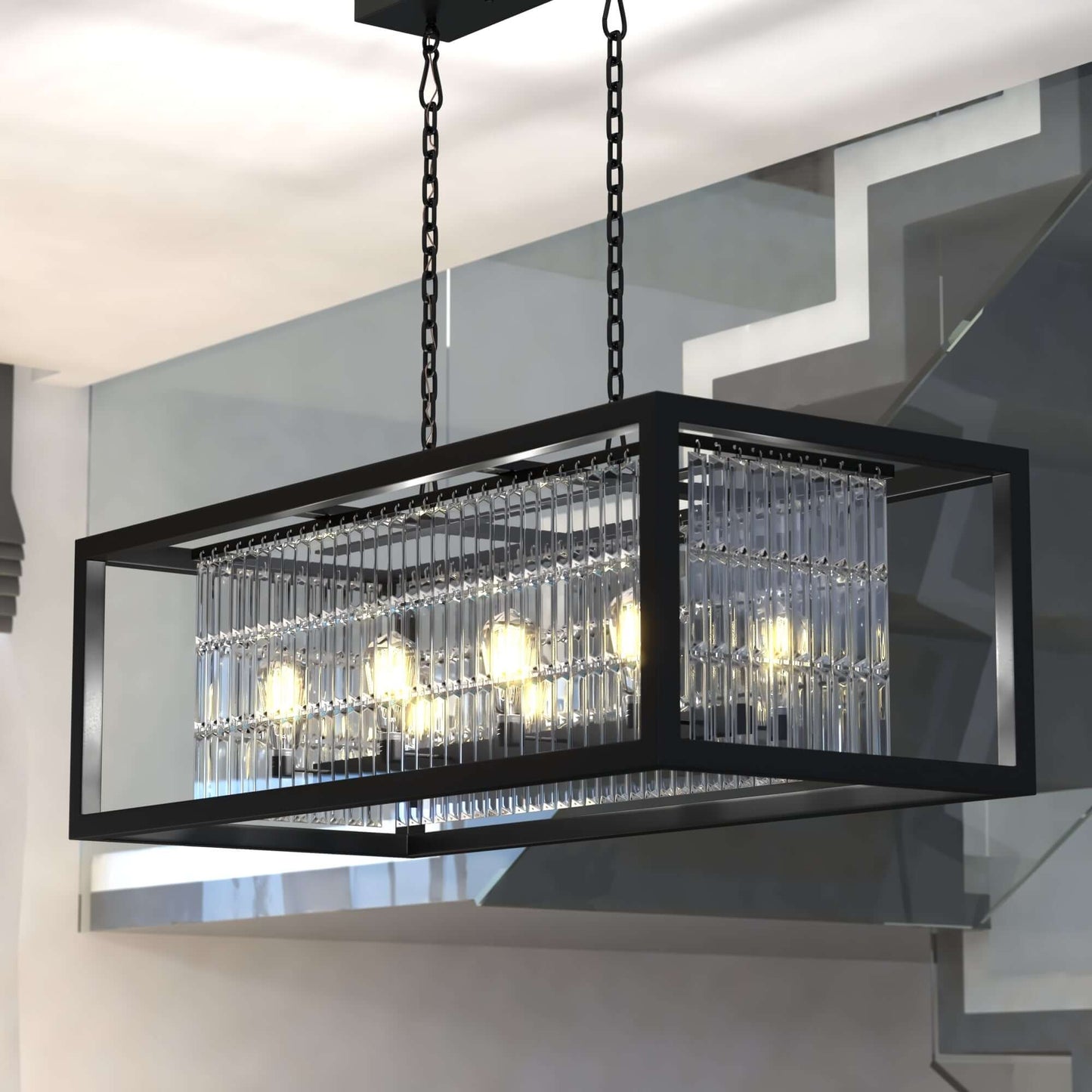 Catana 8L Linear Chandelier