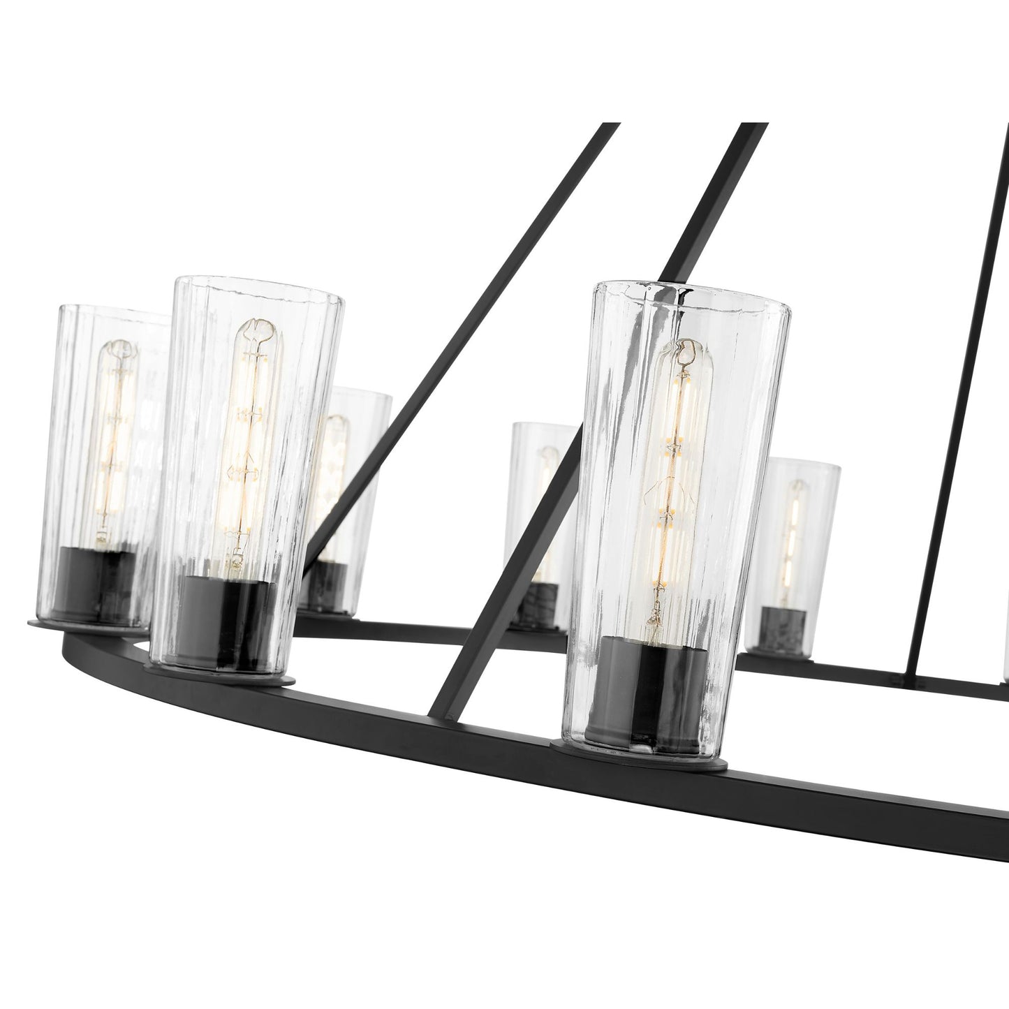 Titus 15 Light Chandelier Matte Black