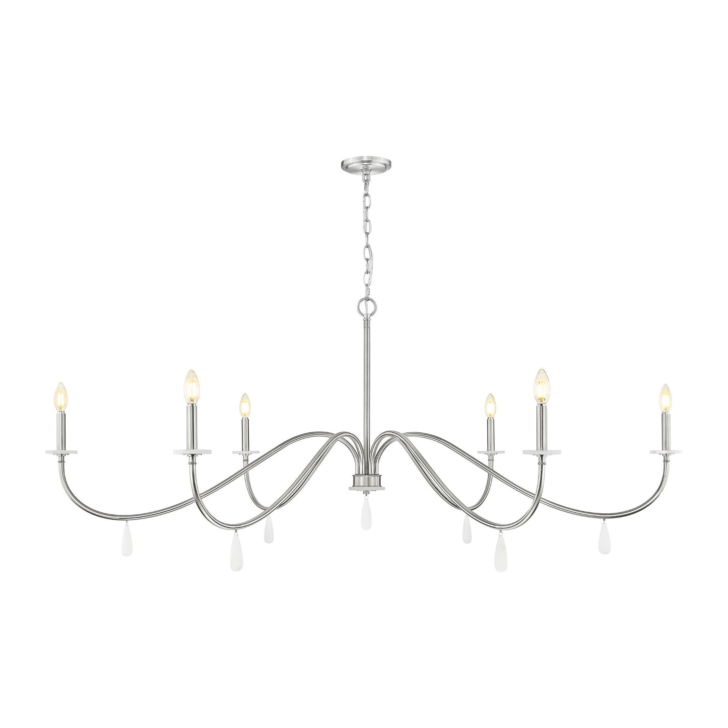Toussant 6 Light Chandelier
Brushed Nickel
