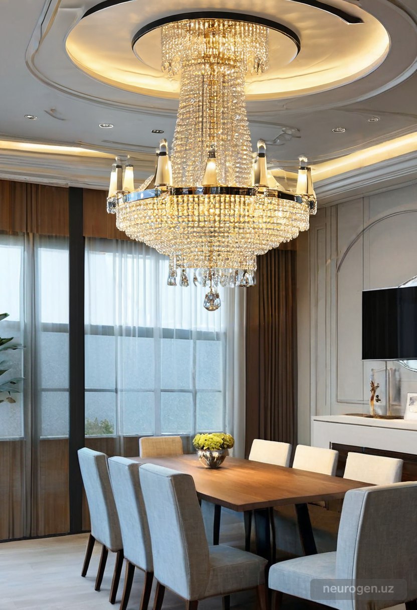 Verona 9-Light Crystal Chandelier 42"