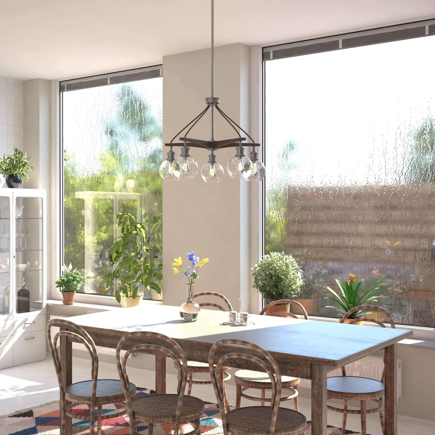 Farmhouse style chandelier collection