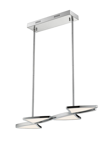 Aeon LED 1 Light Linear Chandelier Chrome