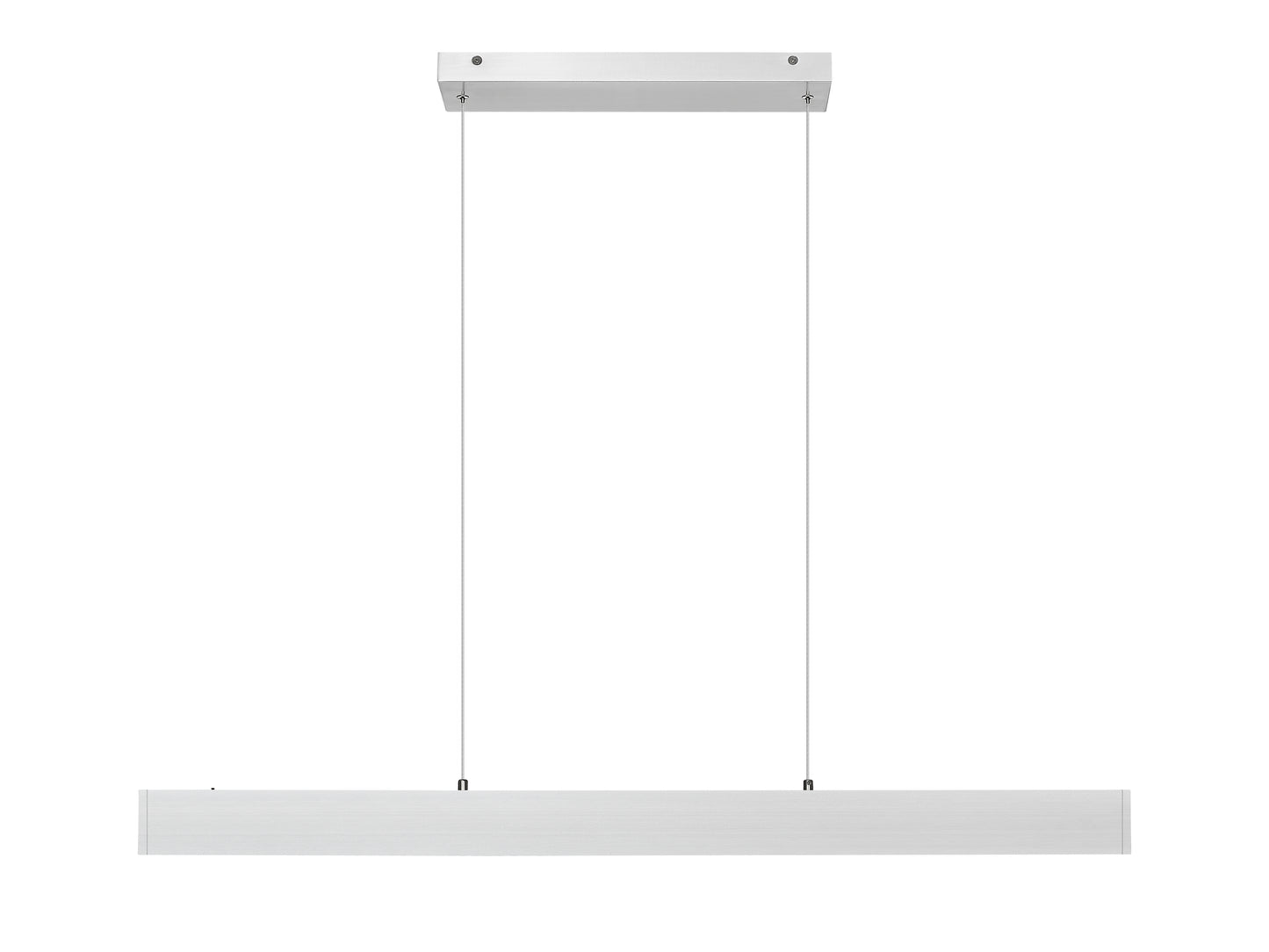 Hudson LED 1 Light Linear Chandelier Brushed Nickel