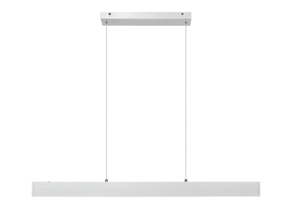 Hudson LED 1 Light Linear Chandelier Brushed Nickel