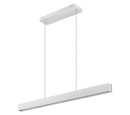 Hudson LED 1 Light Linear Chandelier Brushed Nickel