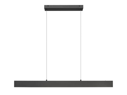 Hudson LED 1 Light Linear Chandelier Matte Black