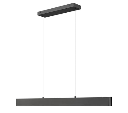 Hudson LED 1 Light Linear Chandelier Matte Black