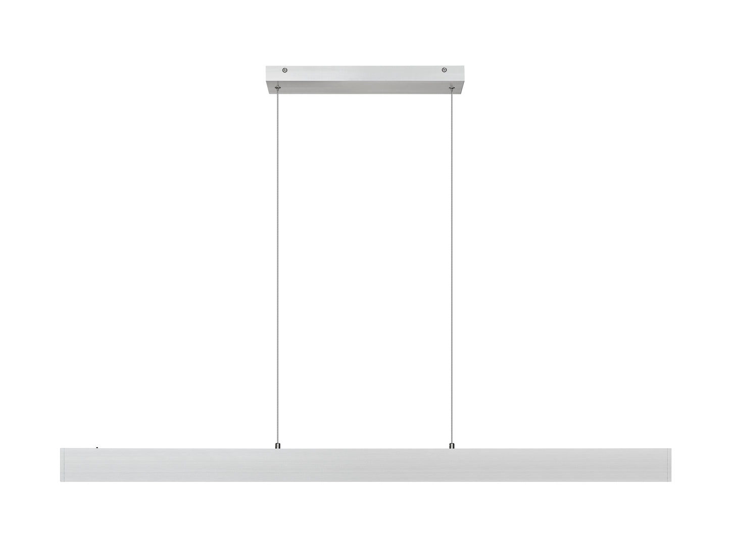 Hudson LED 1 Light Linear Chandelier Brushed Nickel