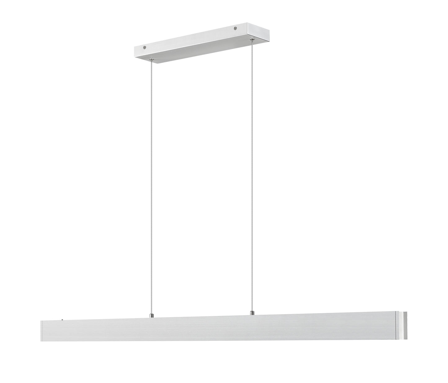 Hudson LED 1 Light Linear Chandelier Brushed Nickel