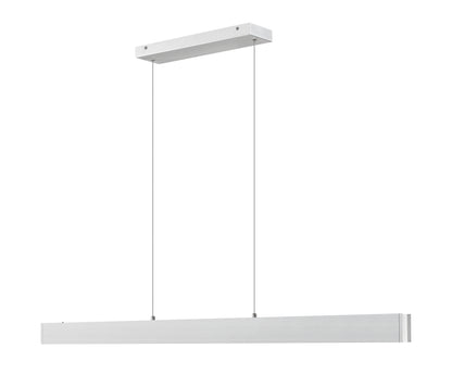 Hudson LED 1 Light Linear Chandelier Brushed Nickel