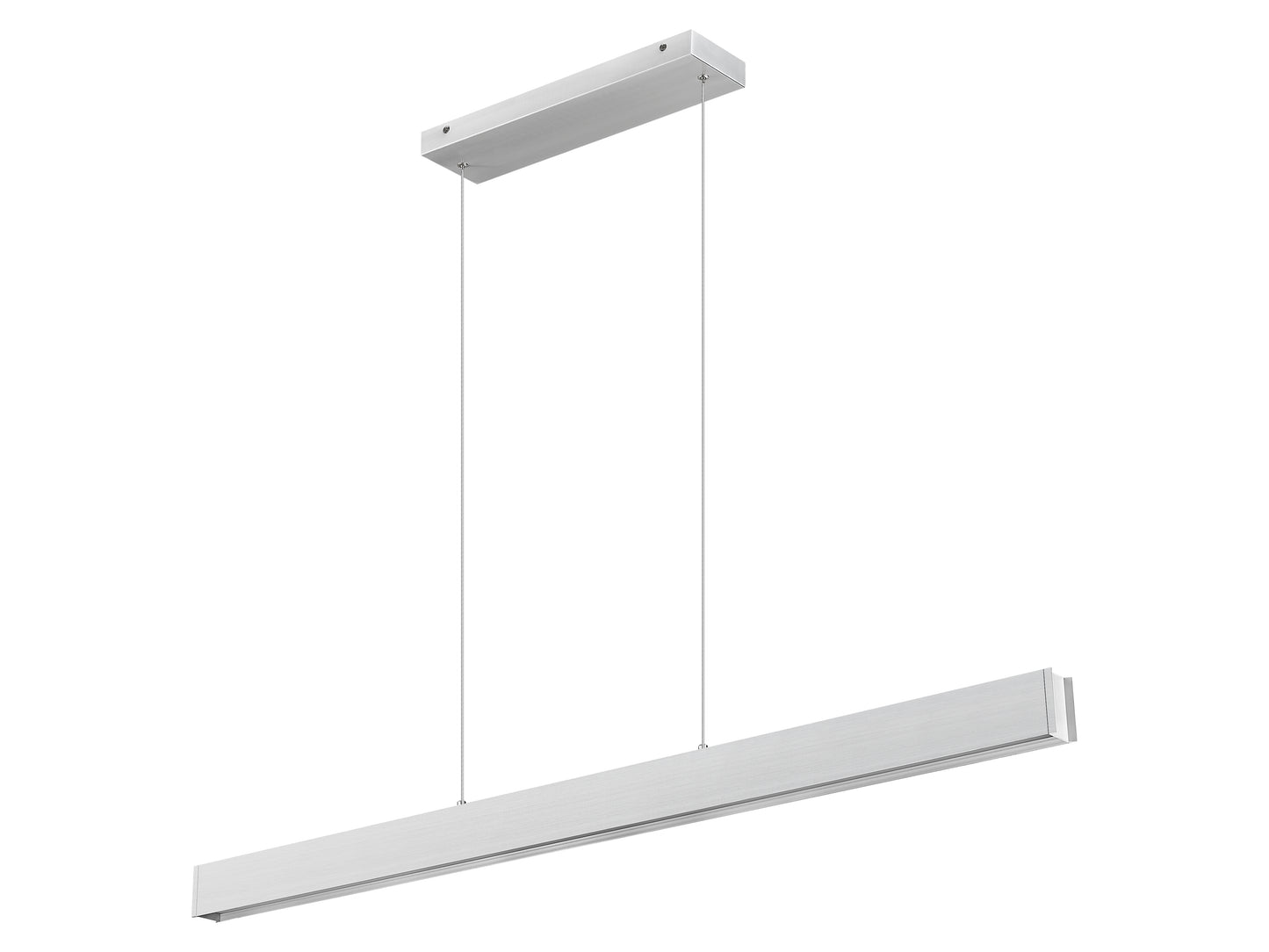 Hudson LED 1 Light Linear Chandelier Brushed Nickel