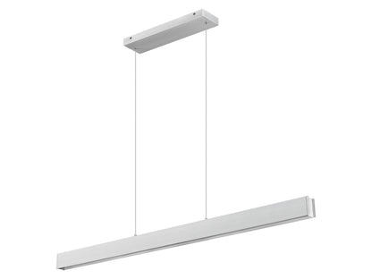 Hudson LED 1 Light Linear Chandelier Brushed Nickel