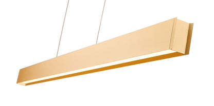 Hudson LED 1 Light Linear Chandelier Gold