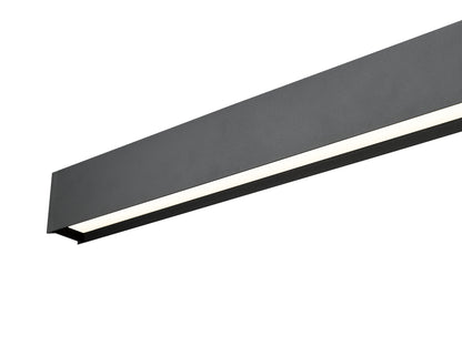 Hudson LED 1 Light Linear Chandelier Matte Black