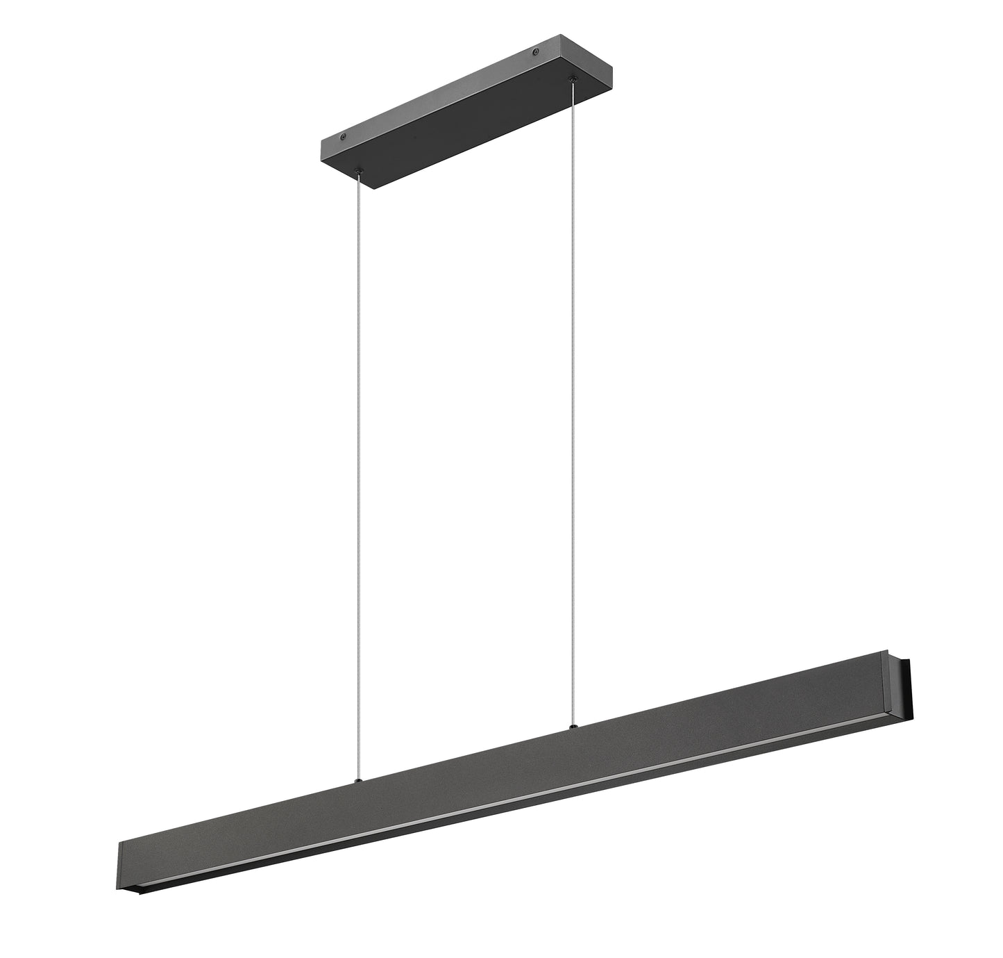 Hudson LED 1 Light Linear Chandelier Matte Black
