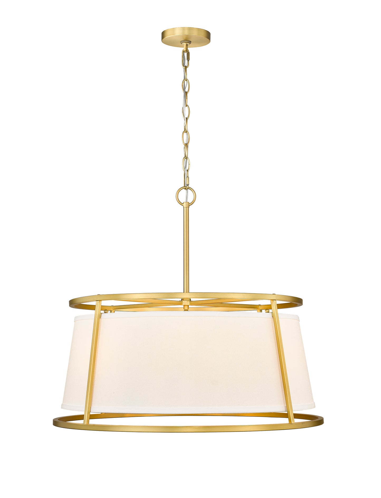 Lenyx Pendant 6 Light Chandelier Rubbed Brass
