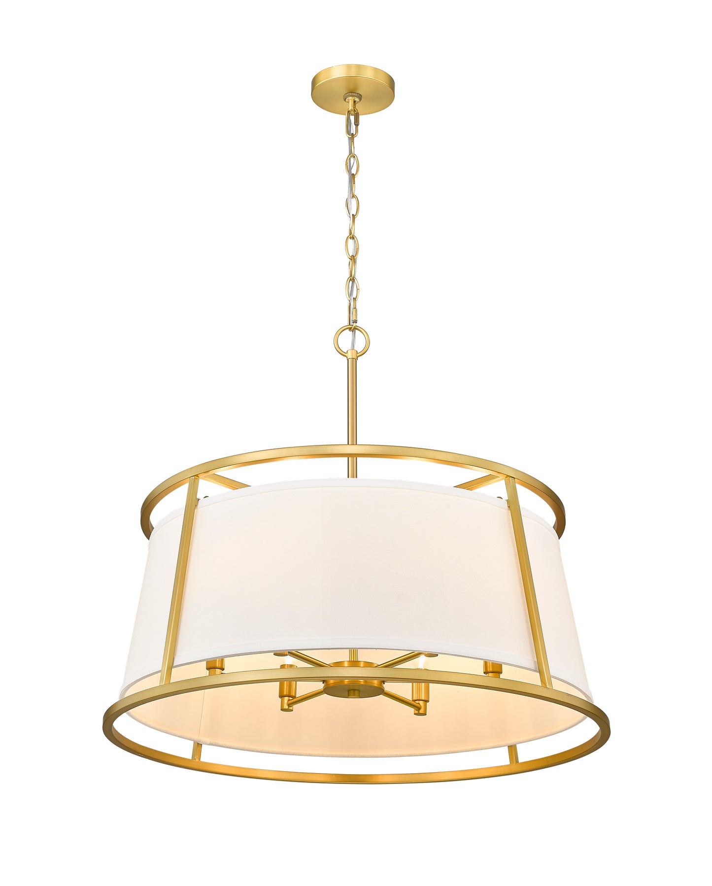 Lenyx Pendant 6 Light Chandelier Rubbed Brass