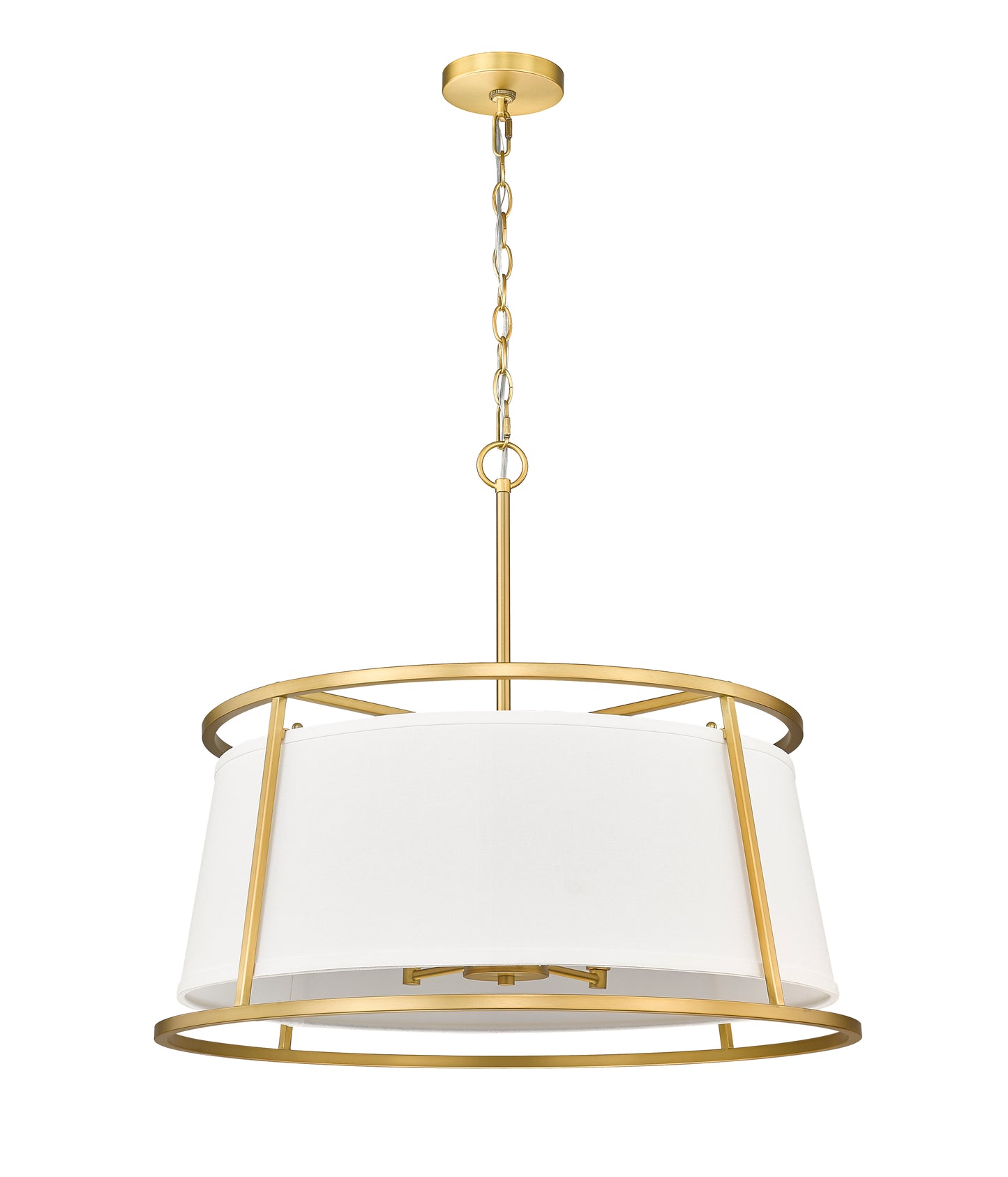 Lenyx Pendant 6 Light Chandelier Rubbed Brass