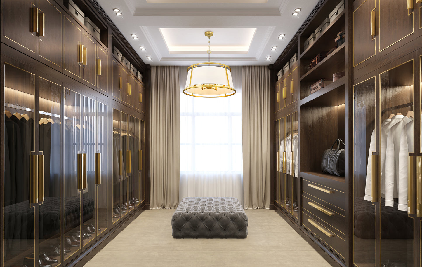 Lenyx Pendant 6 Light Chandelier Rubbed Brass