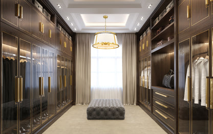 Lenyx Pendant 6 Light Chandelier Rubbed Brass