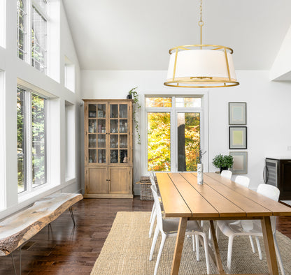 Lenyx Pendant 6 Light Chandelier Rubbed Brass