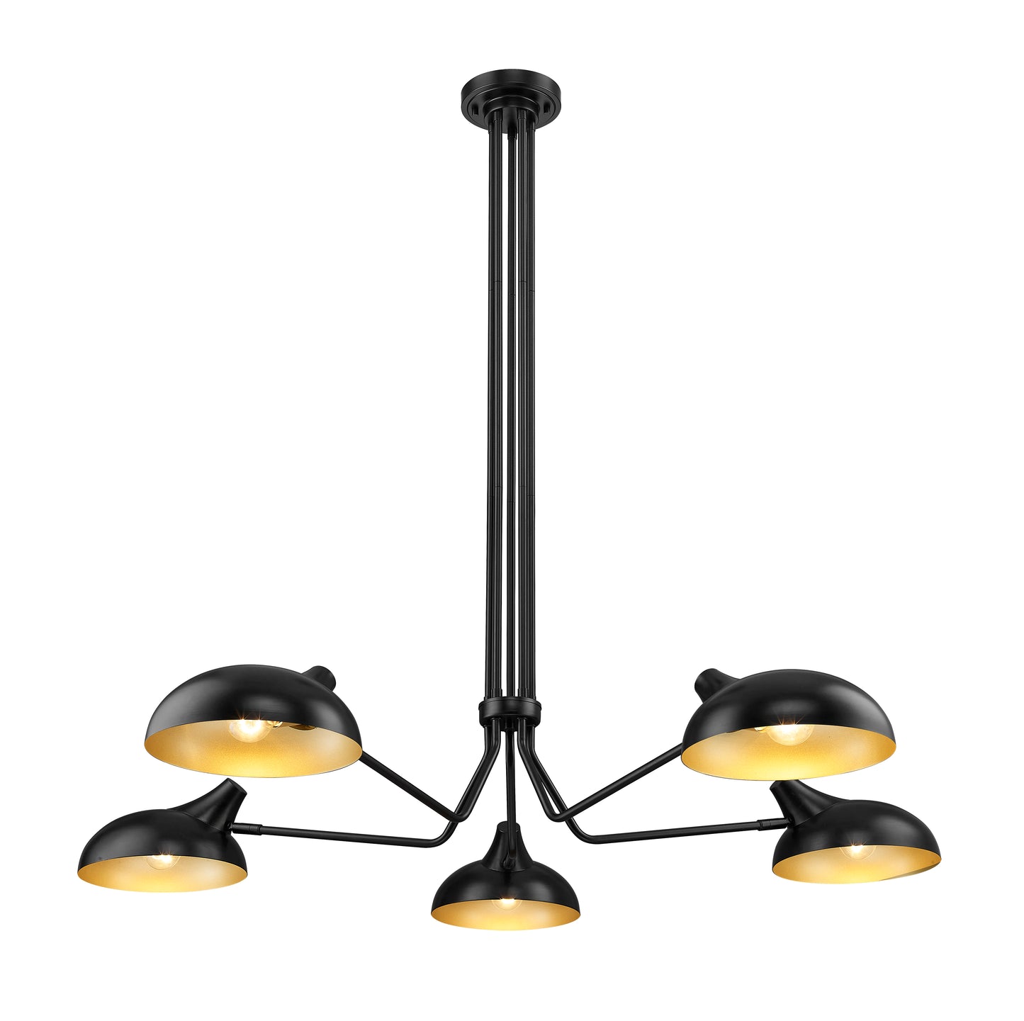 Bellamy 5 Light Chandelier Matte Black