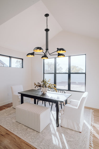 Bellamy 5 Light Chandelier Matte Black