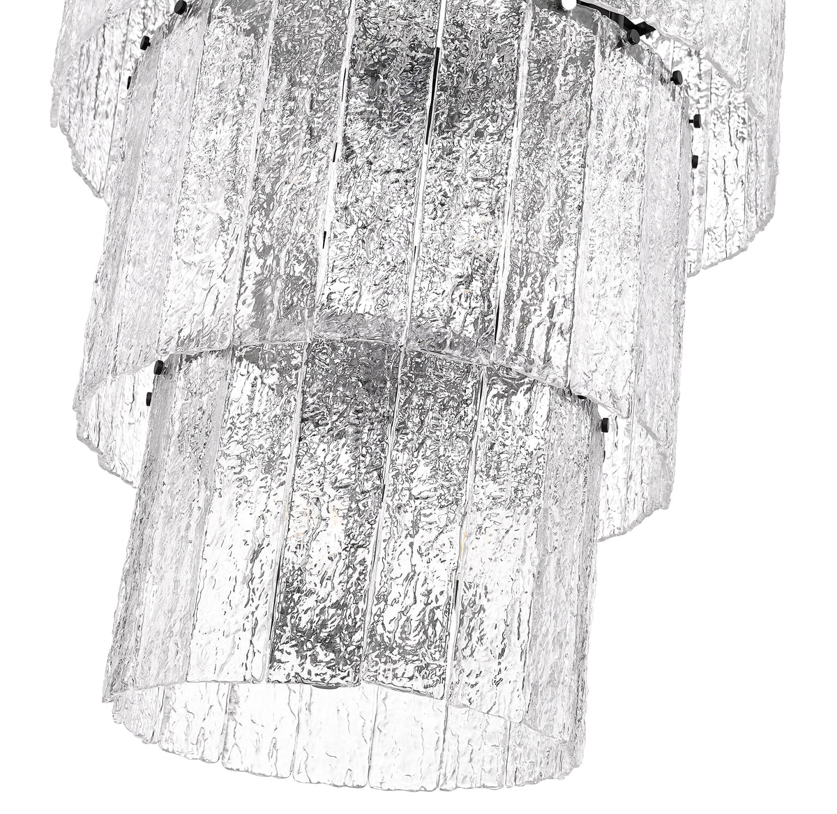 Glacier 12 Light Chandelier Matte Black