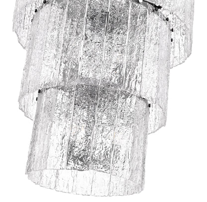 Glacier 12 Light Chandelier Matte Black