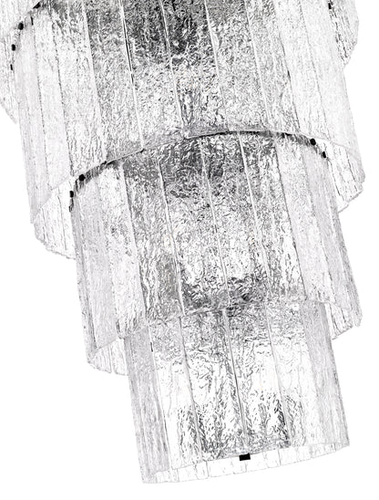 Glacier 18 Light Chandelier Matte Black
