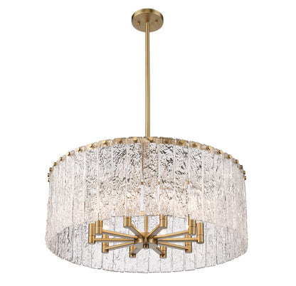 Glacier 10 Light Chandelier Modern Gold