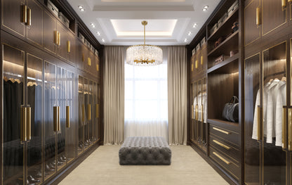 Glacier 10 Light Chandelier Modern Gold