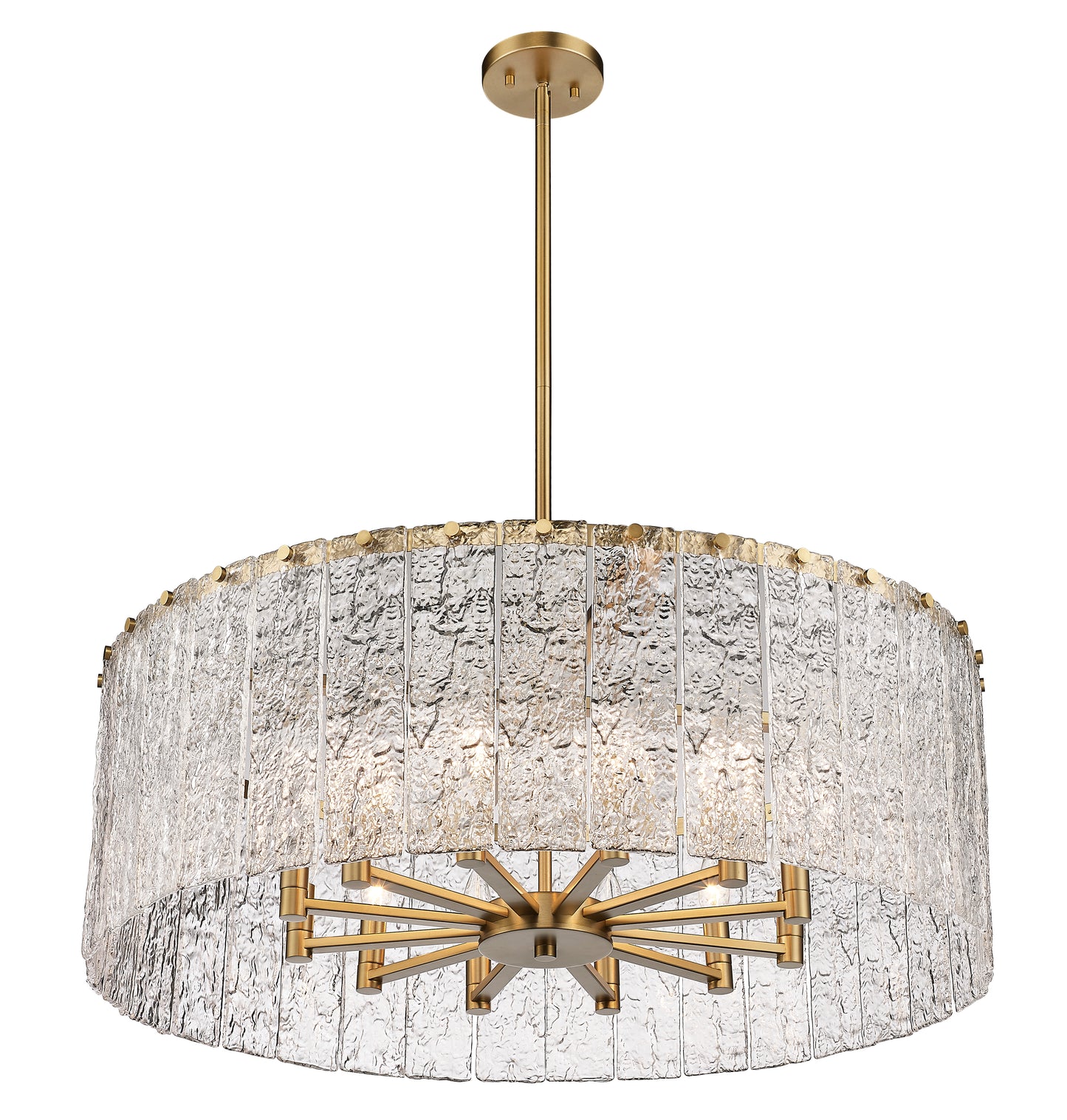 Glacier 12 Light Chandelier Modern Gold