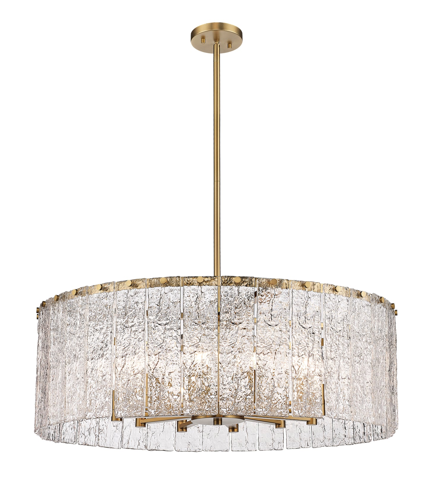 Glacier 12 Light Chandelier Modern Gold