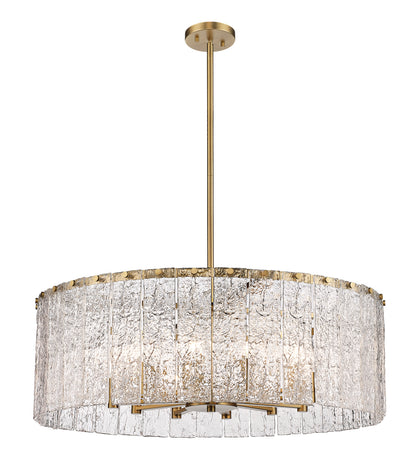 Glacier 12 Light Chandelier Modern Gold