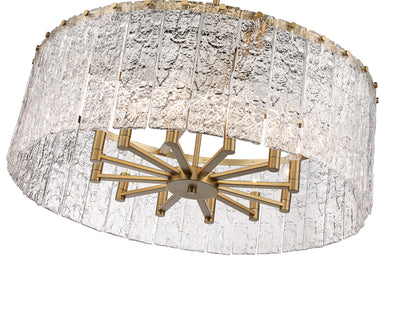 Glacier 12 Light Chandelier Modern Gold