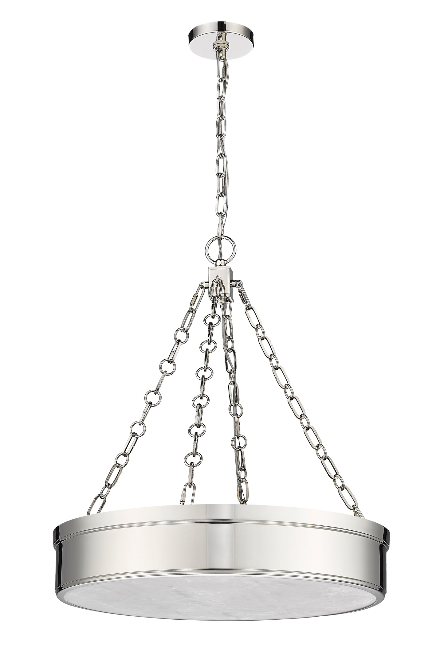 Anders LED 3 Light Chandelier Polished Nickel