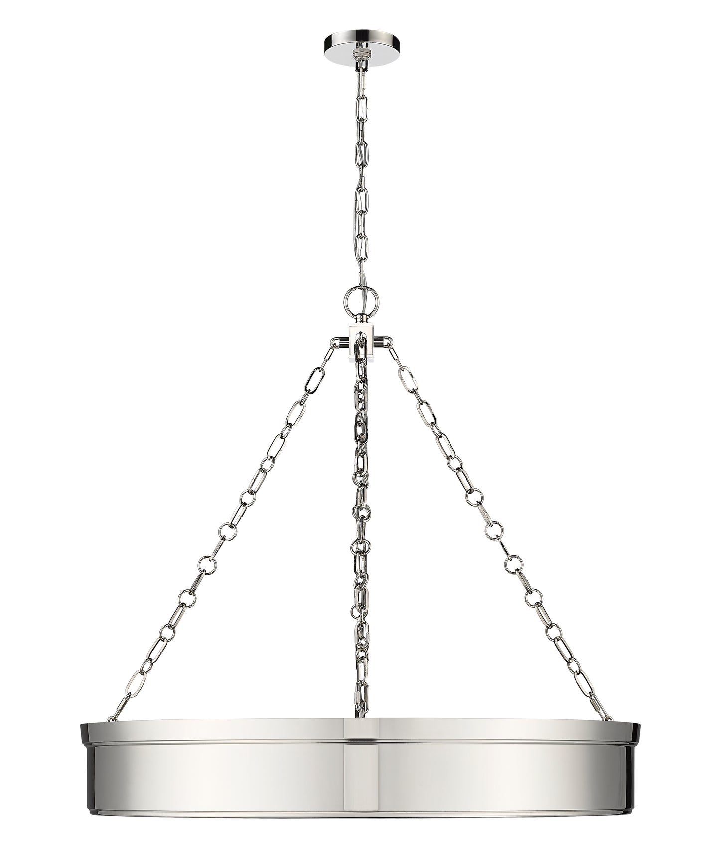 Anders LED 3 Light Chandelier Polished Nickel