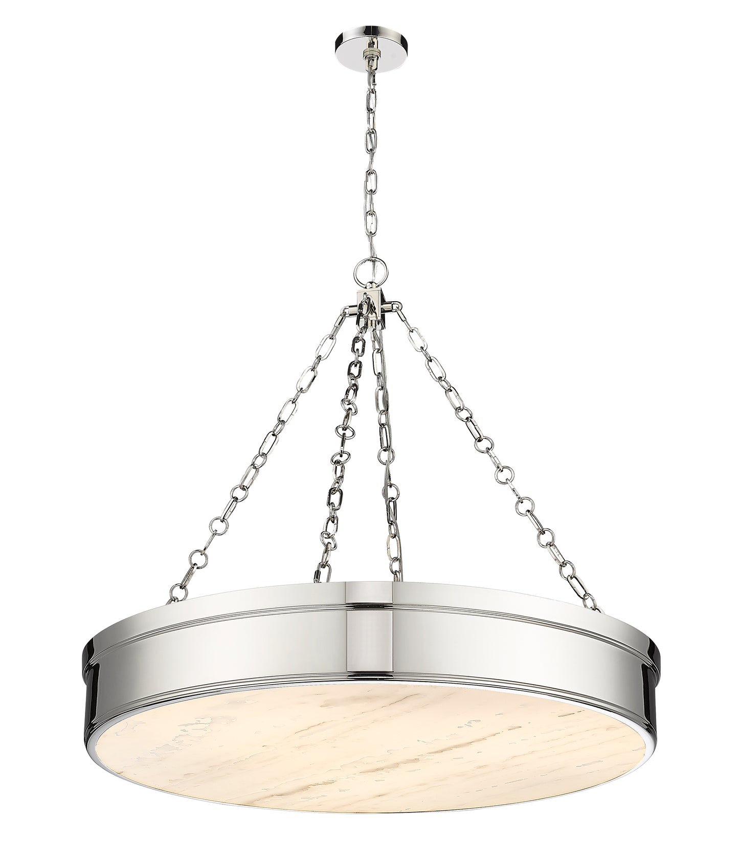 Anders LED 3 Light Chandelier Polished Nickel