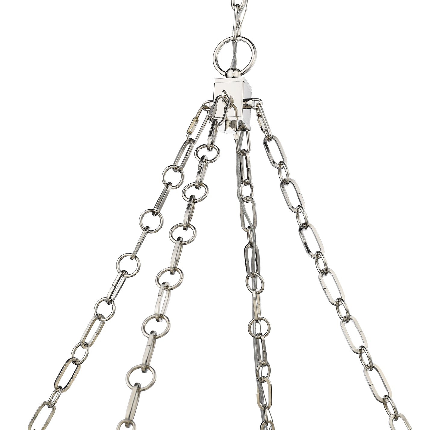 Anders LED 3 Light Chandelier Polished Nickel