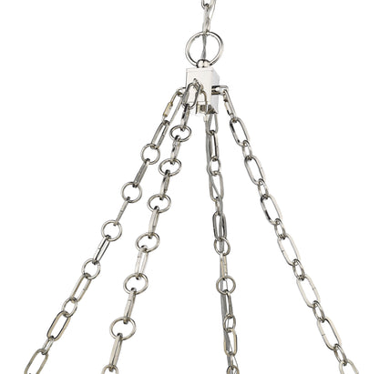 Anders LED 3 Light Chandelier Polished Nickel
