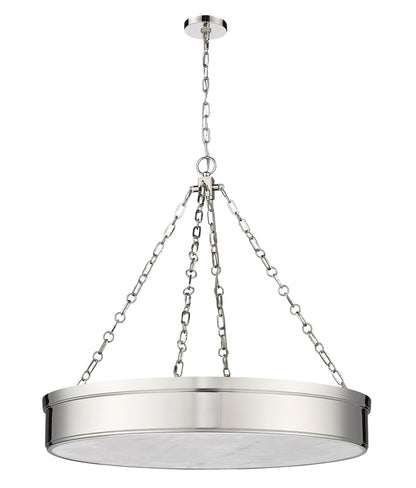 Anders LED 3 Light Chandelier Polished Nickel