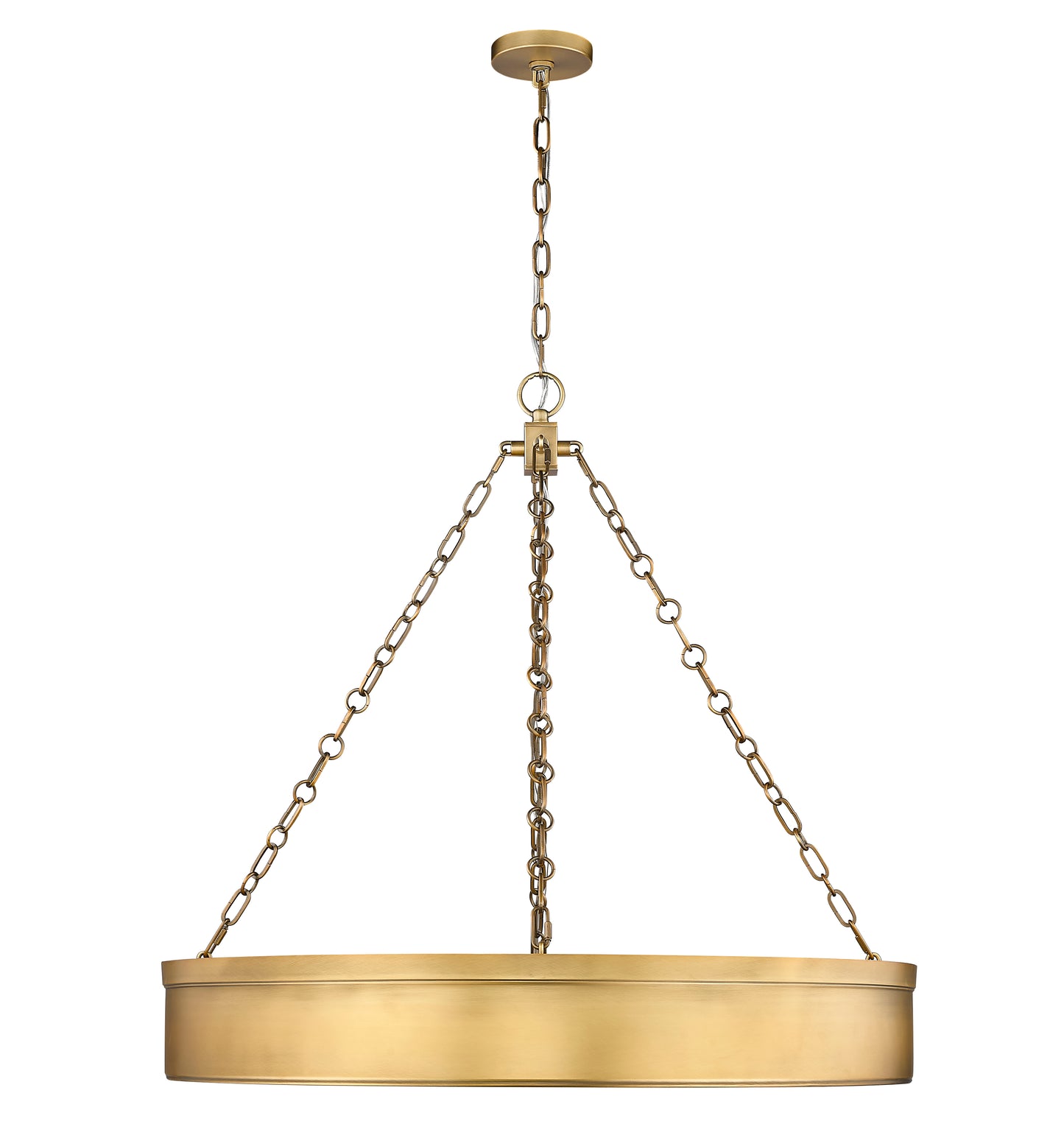 Anders LED 3 Light Chandelier Rubbed Brass