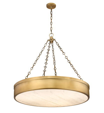 Anders LED 3 Light Chandelier Rubbed Brass