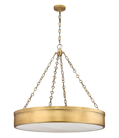 Anders LED 3 Light Chandelier Rubbed Brass