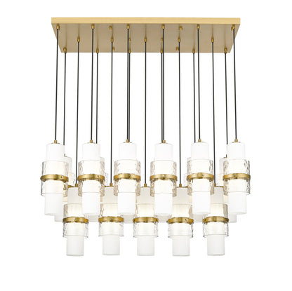 Cayden 17 Light Linear Chandelier Modern Gold