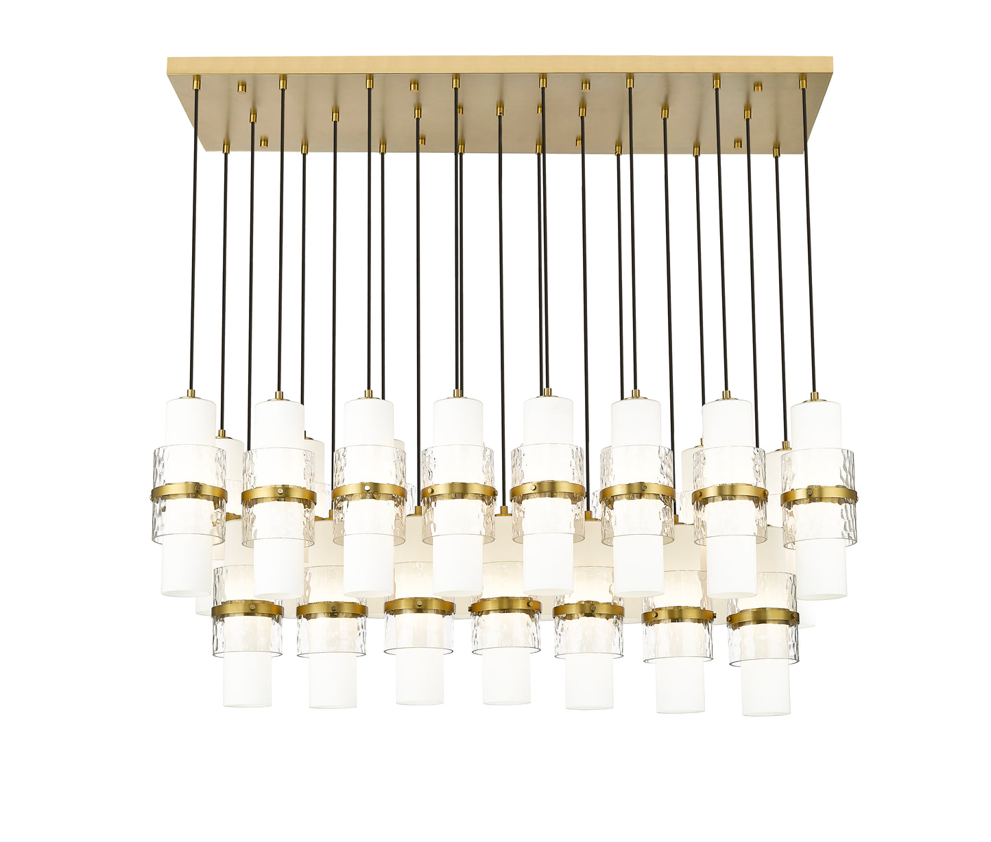 Cayden 23 Light Linear Chandelier Modern Gold
