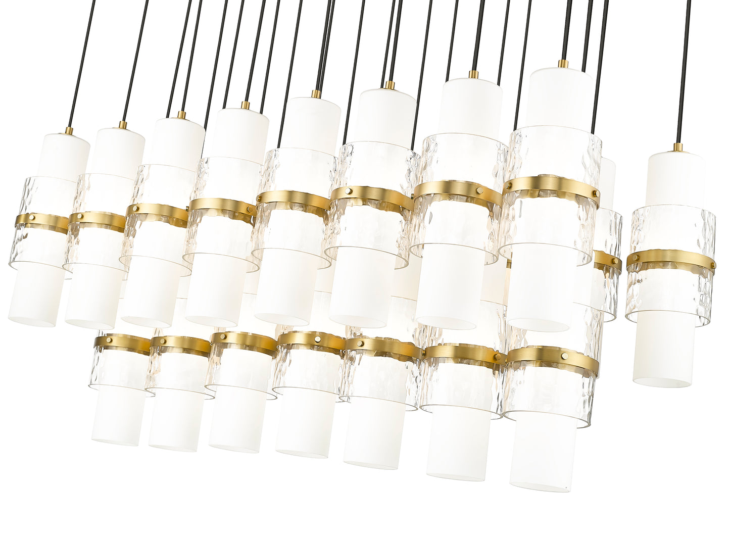 Cayden 23 Light Linear Chandelier Modern Gold